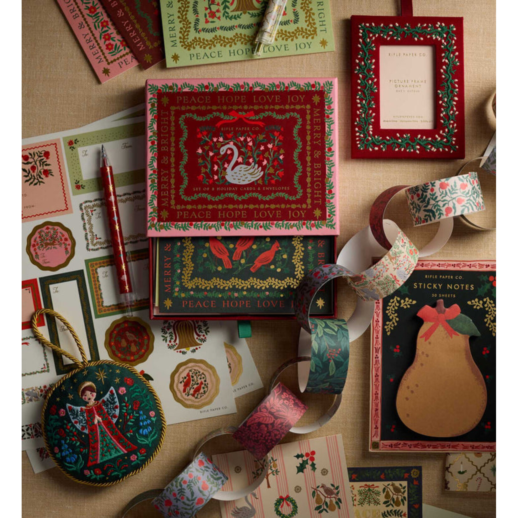 Rifle Paper Co. Christmas Tide Keepsake Card Box