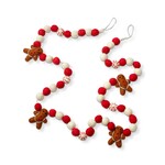 tag Gingerbread Man Wool Felt Garland