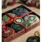 Rifle Paper Co. Christmastide Embroidered Ornament Set of 6