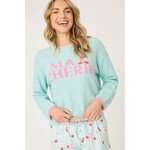 P.J. Salvage PJ Salvage Long Sleeve Flannels Sweater Ma Cherie Mint