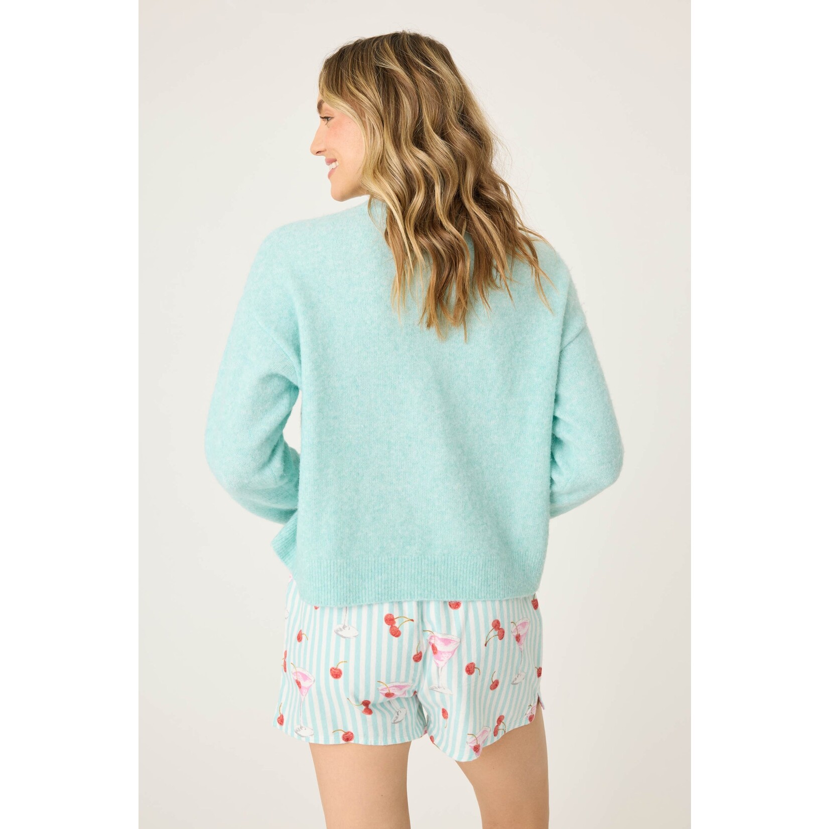 P.J. Salvage PJ Salvage Long Sleeve Flannels Sweater Ma Cherie Mint