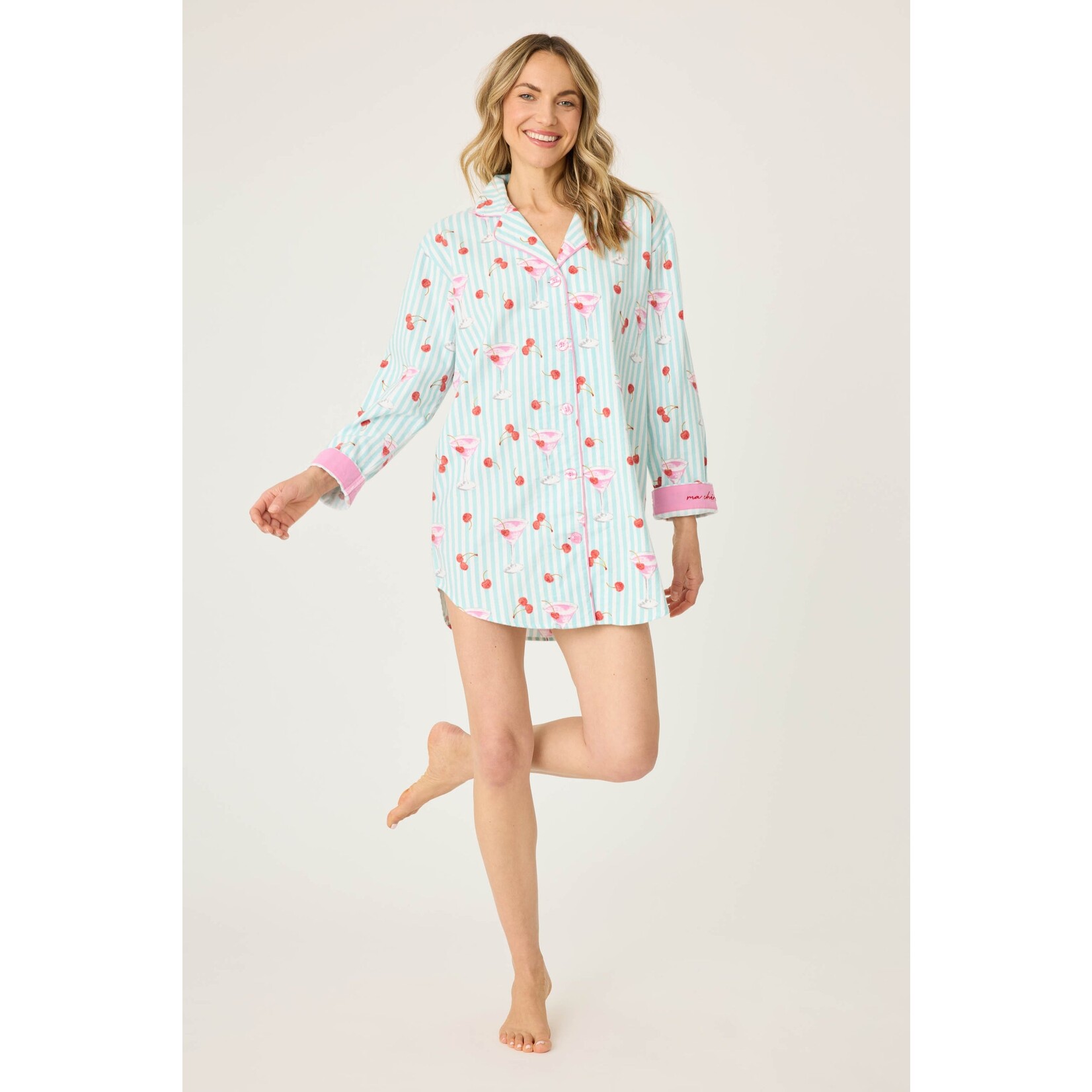 P.J. Salvage P.J. Salvage Night Shirt Flannels Light Mint