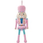 Iscream Iscream Pink Nutcracker Plush Ornament