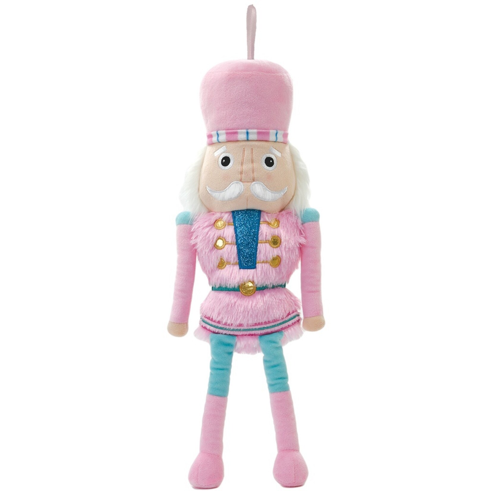 Iscream Iscream Pink Nutcracker Plush Ornament