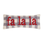 Peking Handicraft Fa La La Hook Pillow 8x20