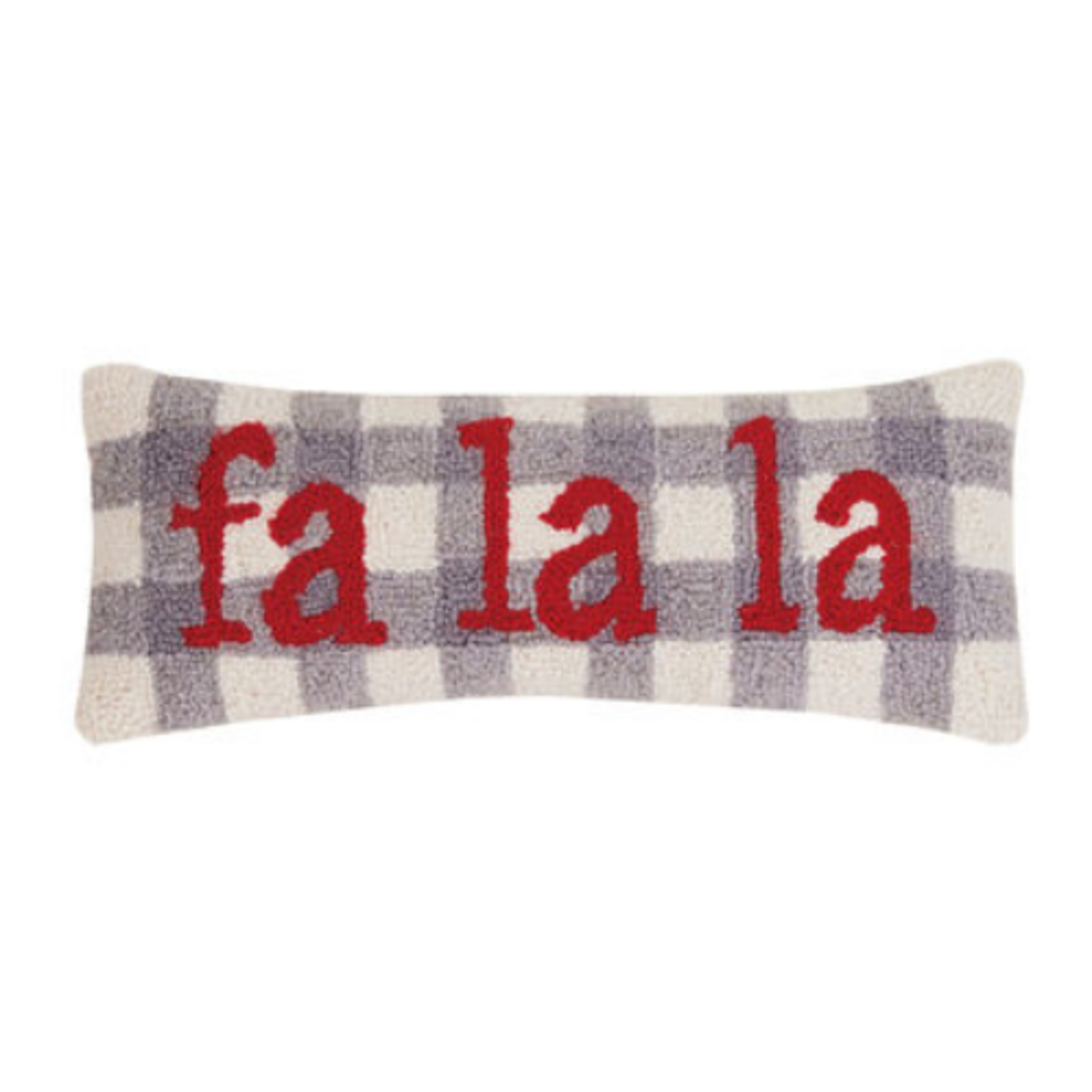 Peking Handicraft Fa La La Hook Pillow 8x20