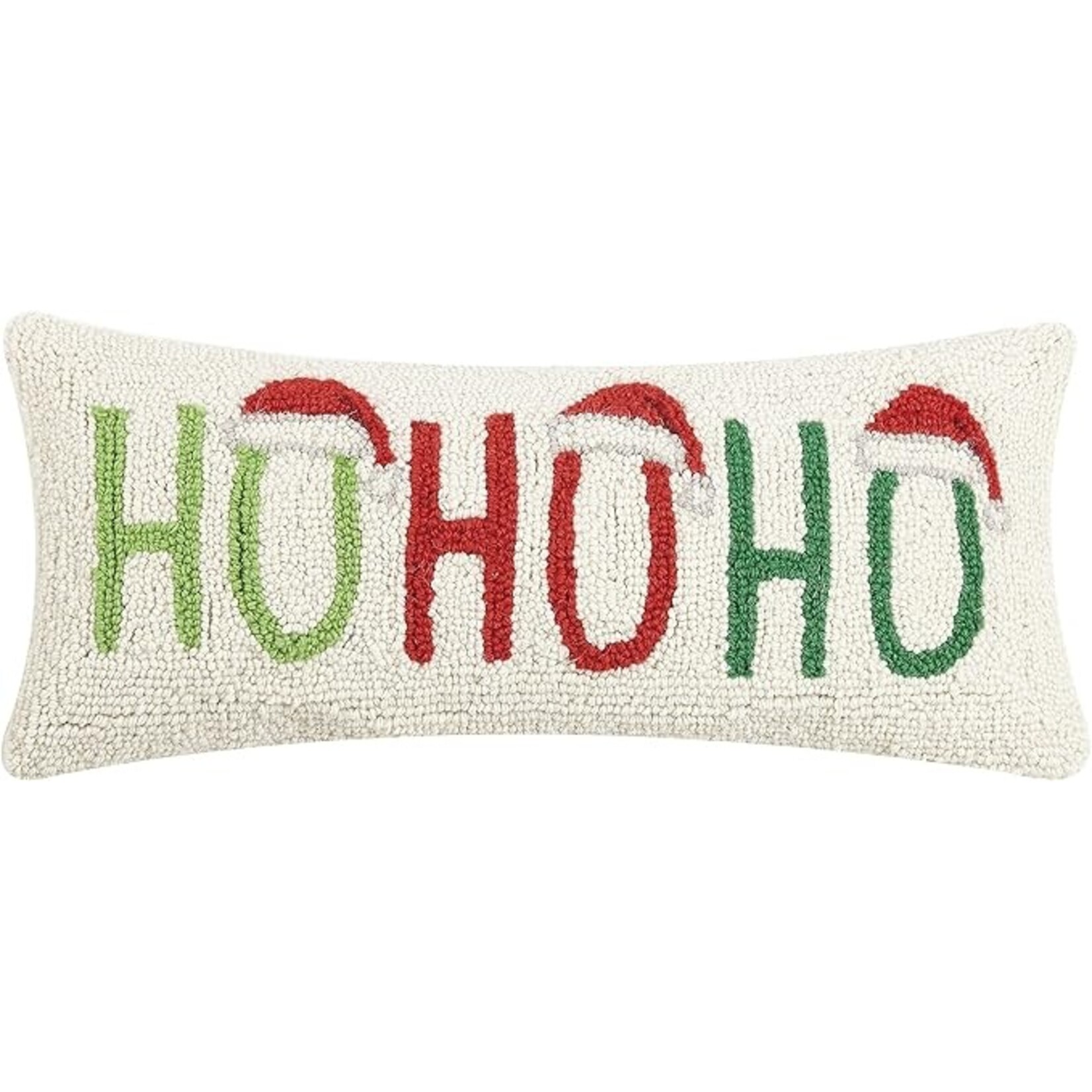 Peking Handicraft Ho Ho Ho  Hook Pillow - 8x20