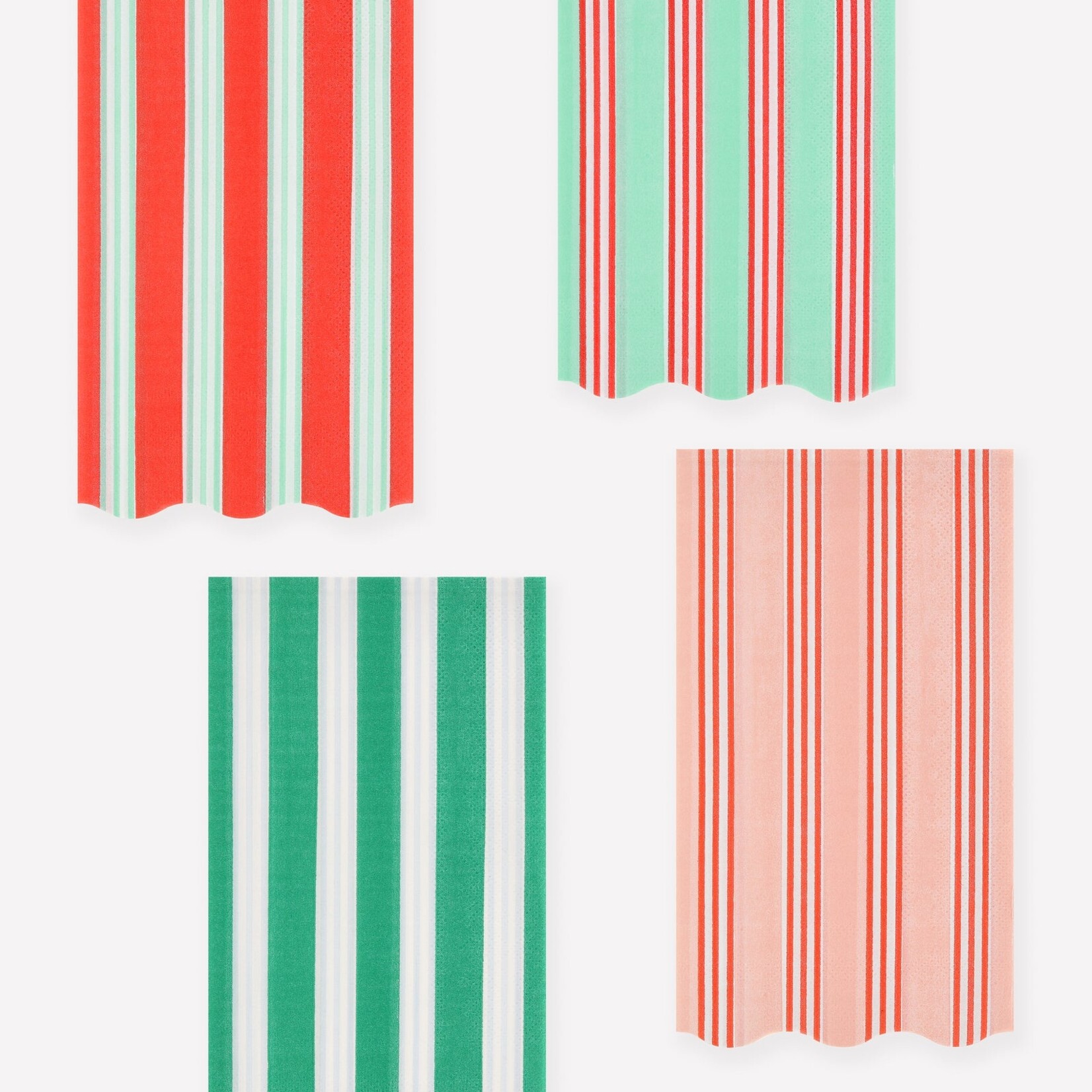Meri Meri Meri Meri Festive Stripe Guest Towels - Set of 16