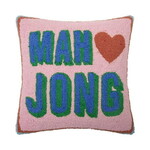 Peking Handicraft Mah Jong Hook Pillow - 16"x16"
