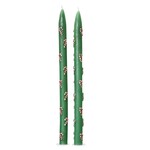 tag Candy Cane Stripe Hand Painted Taper Set of 2