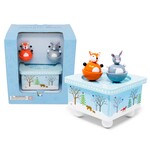 Jack Rabbit Creations Jack Rabbit Music Box: Dancing Fox and Bunny