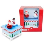 Jack Rabbit Creations Jack Rabbit Music Box: Dancing Santa and Snowman