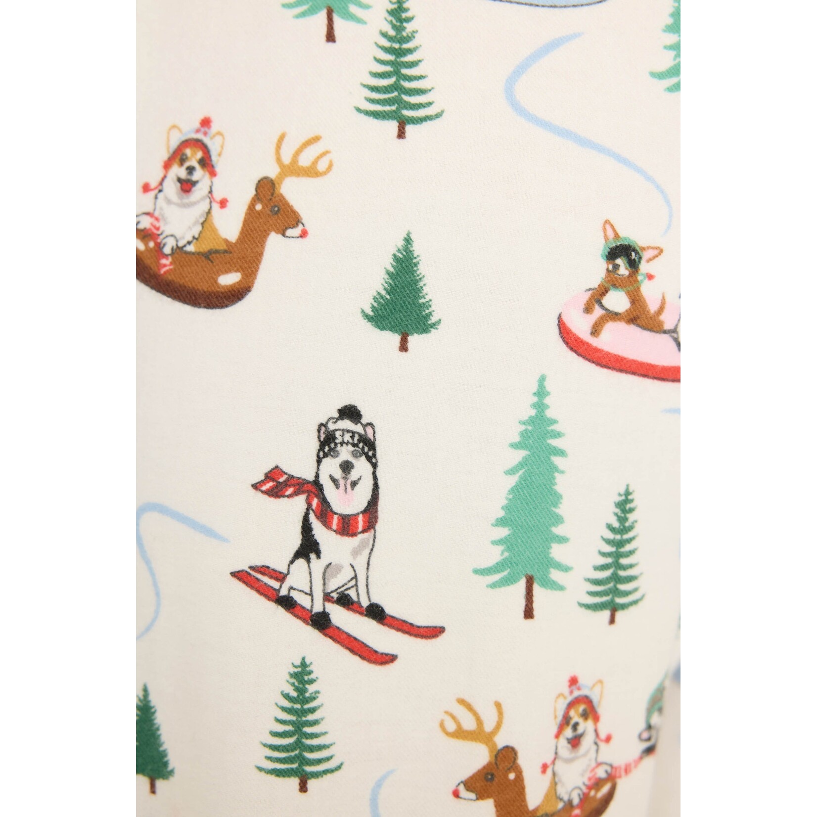 P.J. Salvage P.J. Salvage Sleigh All Day Winter Print Flannel Pant