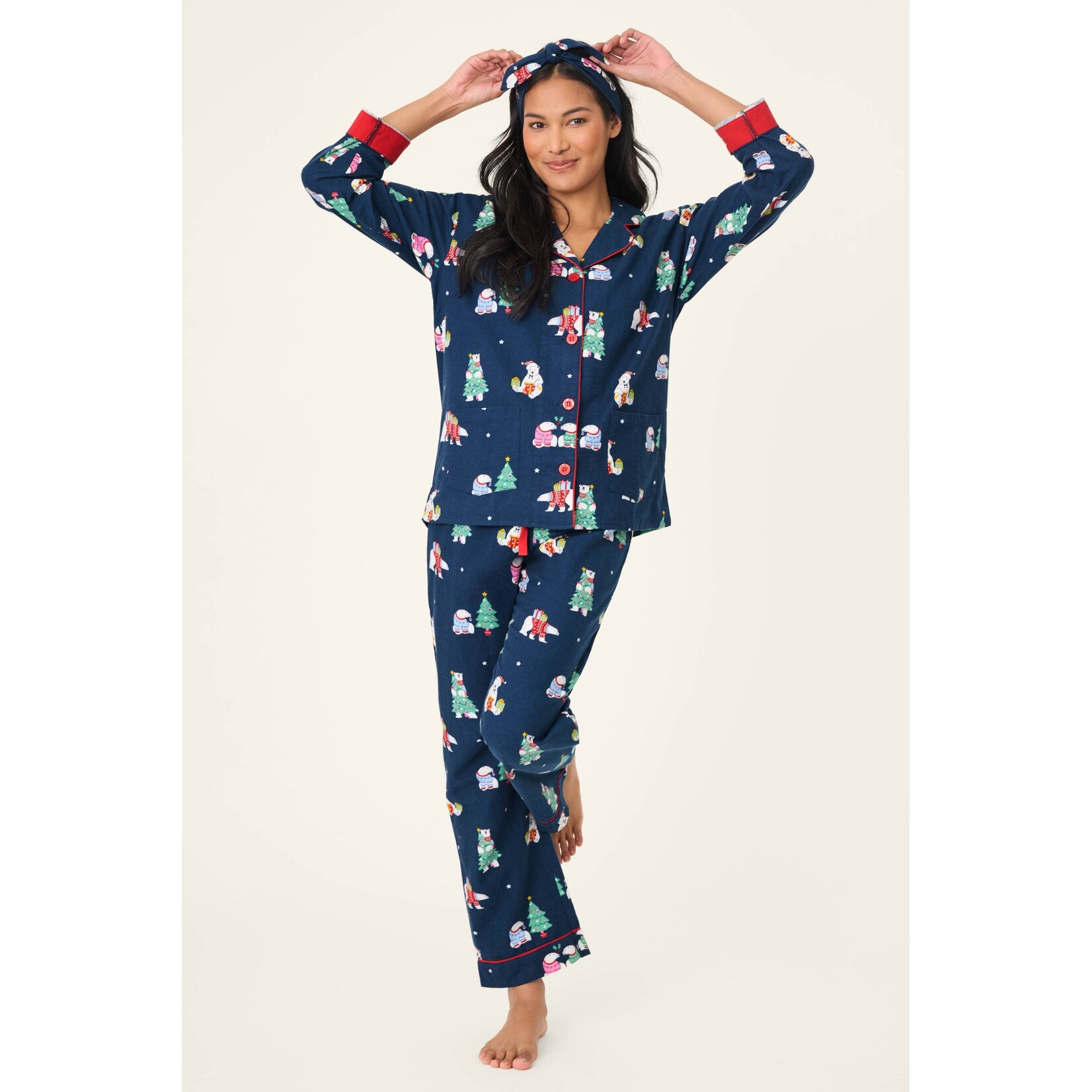 P.J. Salvage P.J. Salvage Bearly Awake 3-Piece Flannel PJ Set