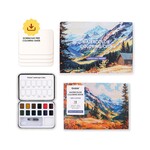 Grabie Grabie Art Themed Watercolor Coloring Club Box