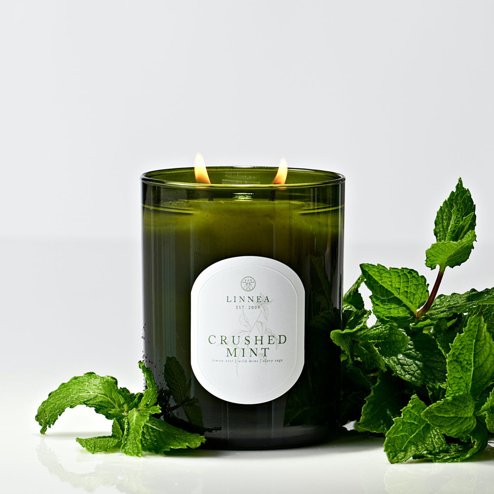 Linnea Linnea Crushed Mint Large Candle 11 oz