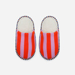 Verloop Verloop Supper Stripe Pom Slide Slippers 2025 Poppy Lilac- S/M