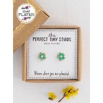 Natural Life Perfect Tiny Turquoise Daisies Studs Earrings