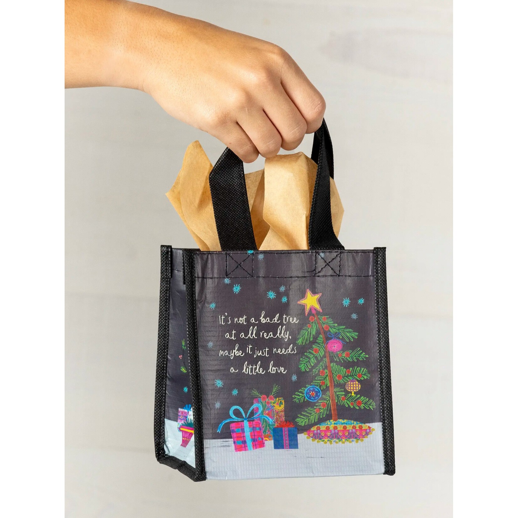 Natural Life Small Happy Bag - Holiday Tree