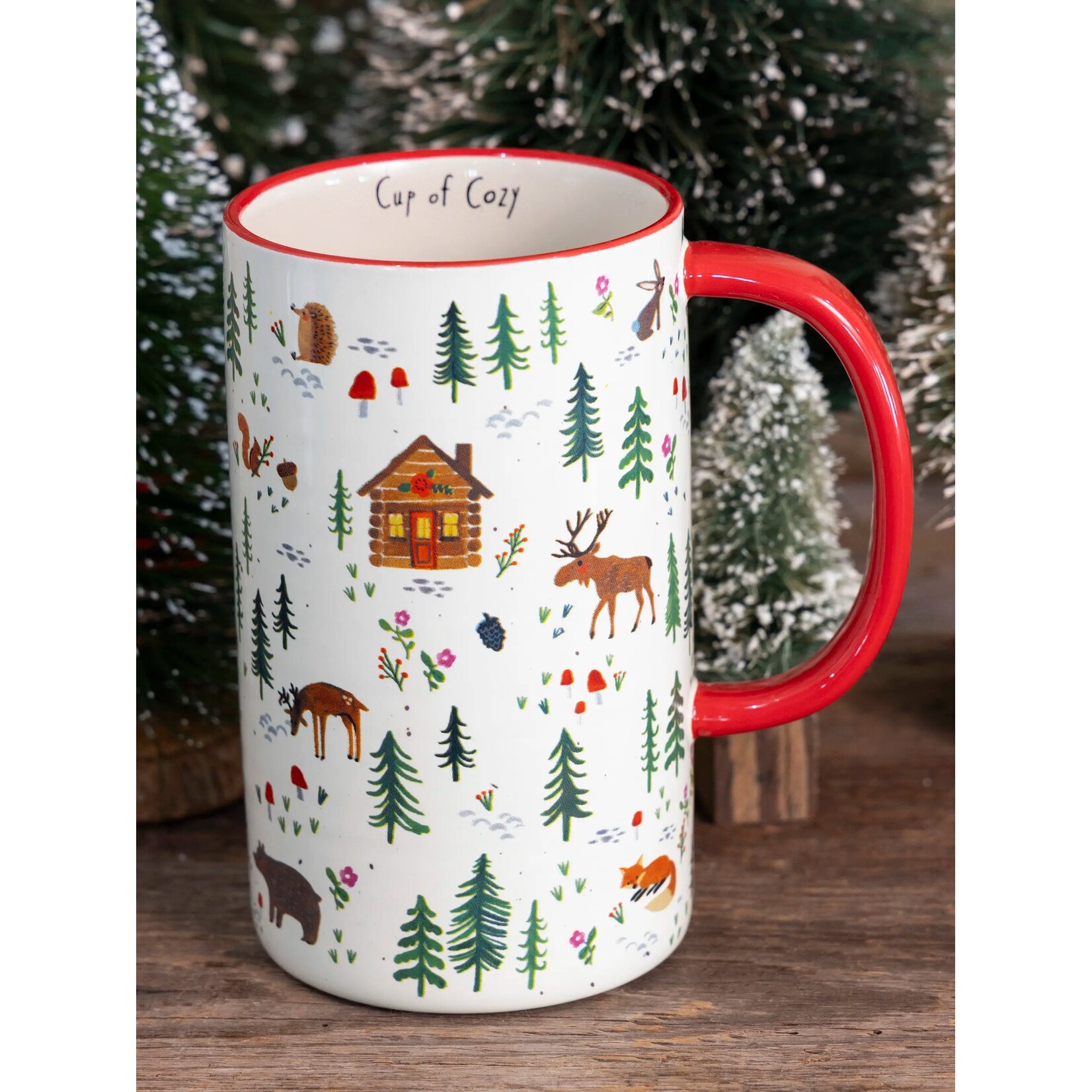 Natural Life Natural Life Latte Mug Woodland Cup of Cozy