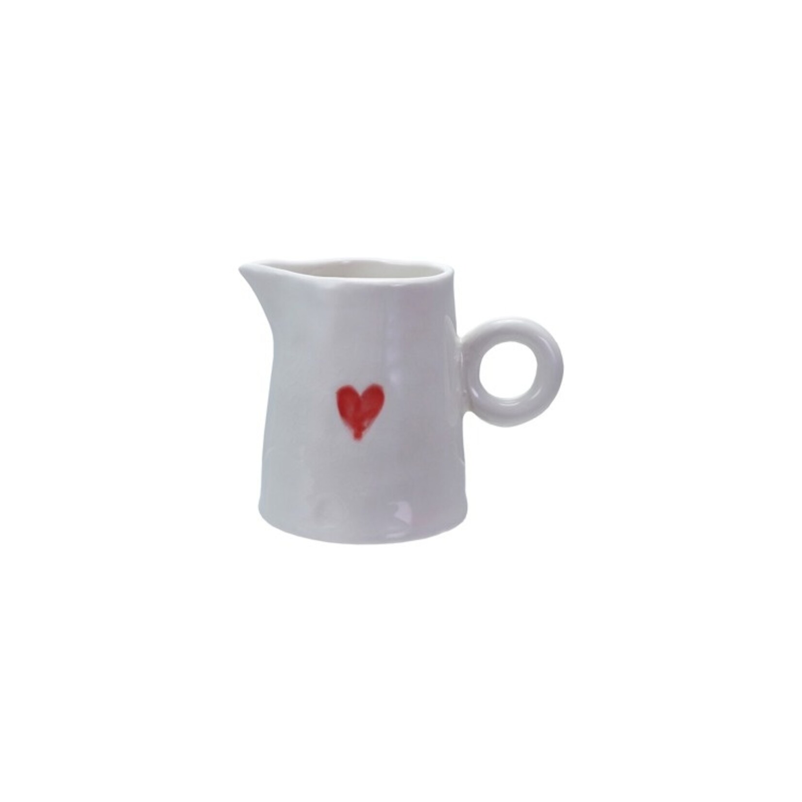 Hazel Mazel Stoneware Creamer with Heart