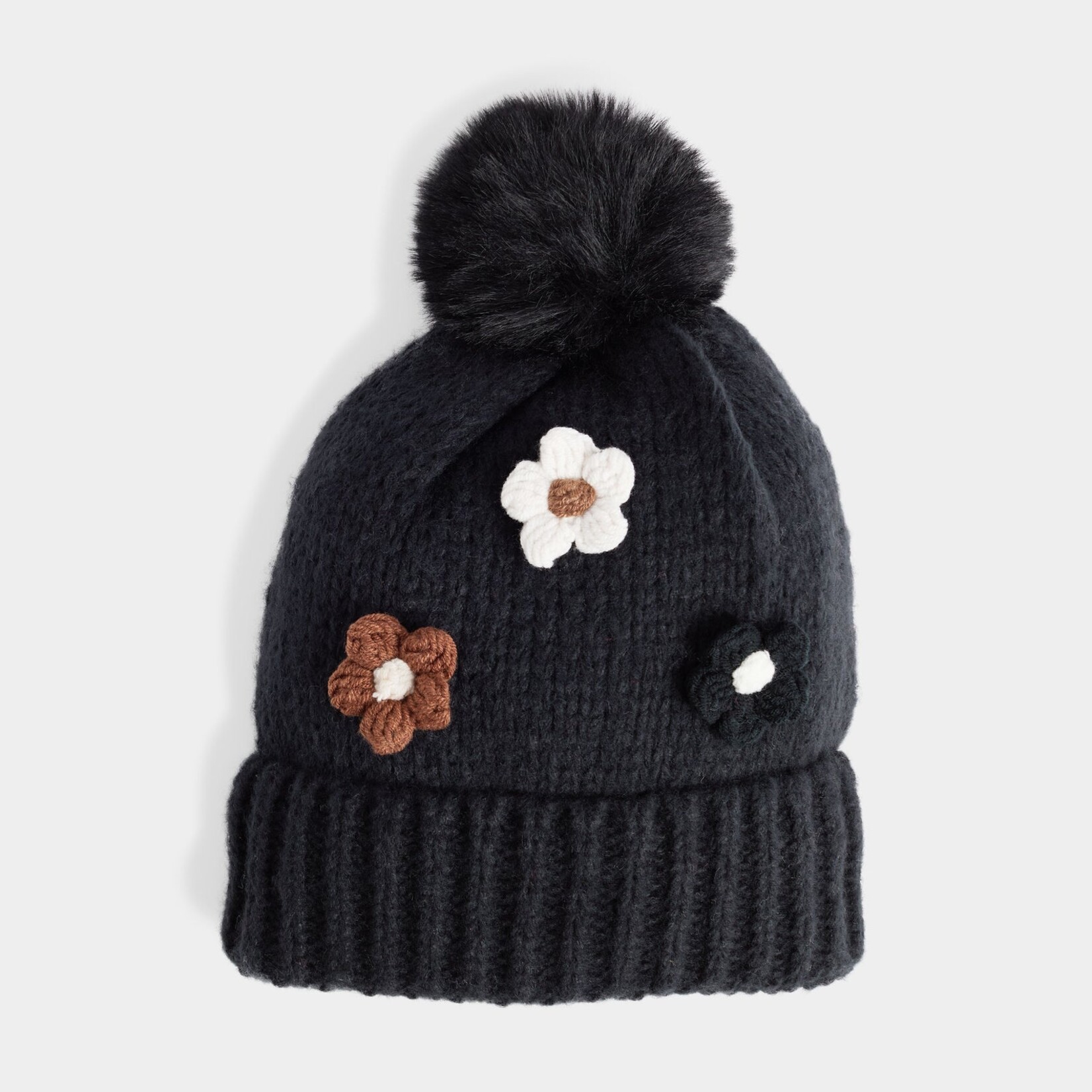 Coco+Carmen Flower Embellished Knit Hat