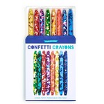 Two's Company Confetti Crayons Set of 8
