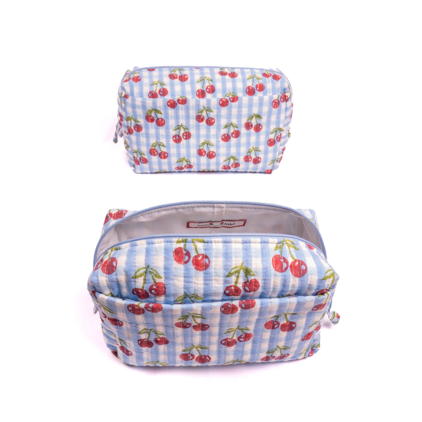 Inner Child Blue Cherry Makeup Bag Large