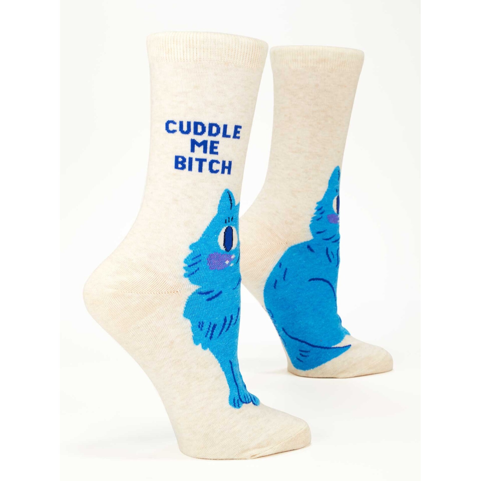 Blue Q Blue Q Cuddle Me Bitch - Women's Crew Sock