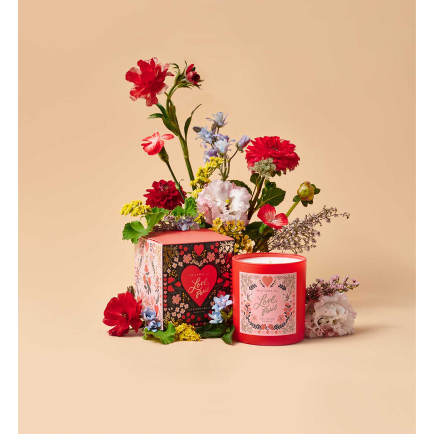 Rifle Paper Co. Love, Paris 9.5 oz Glass Candle