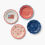 Rifle Paper Co. Americana Melamine Assorted Dessert Plates Set of 4