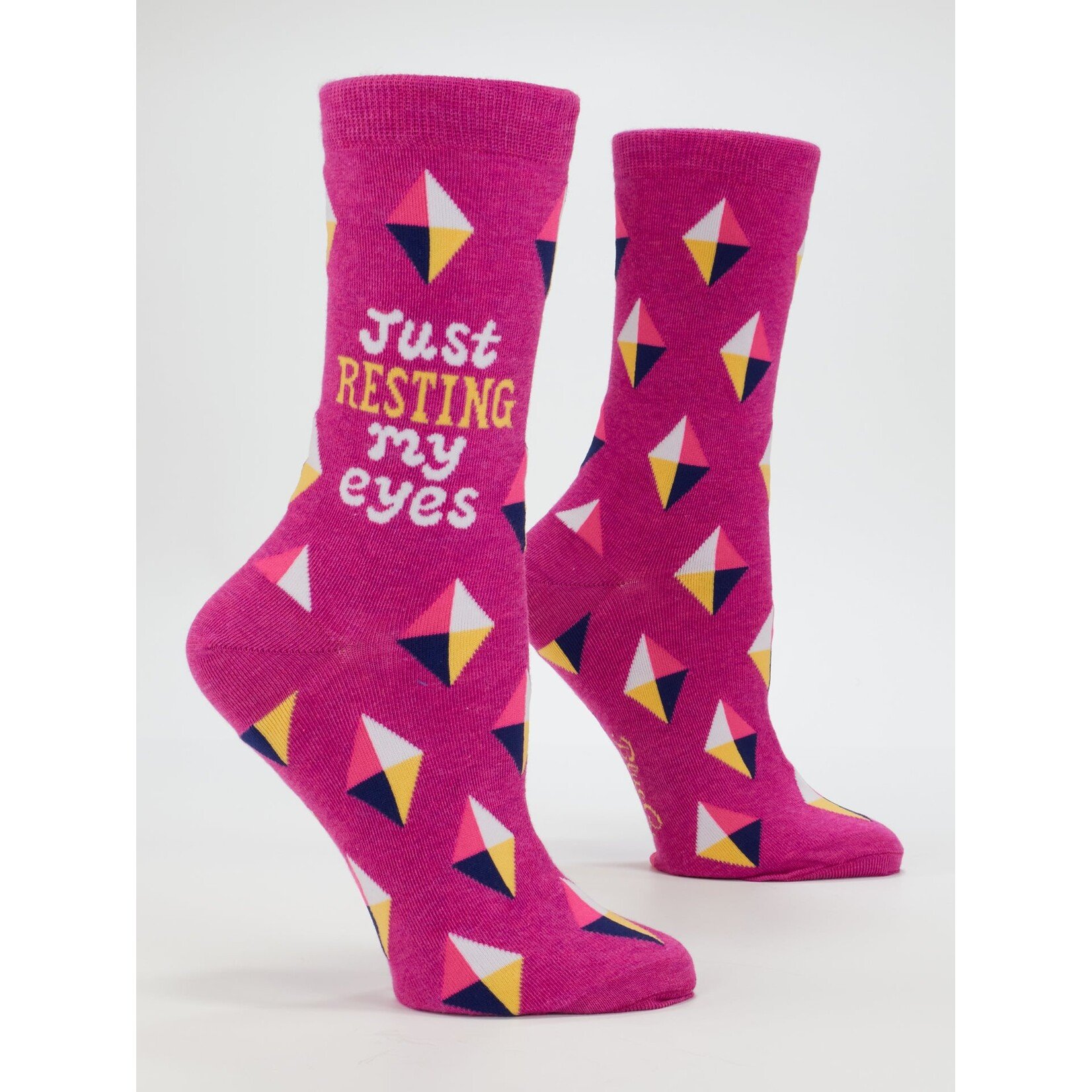 Blue Q Blue Q Just Resting My Eyes W-Crew Socks