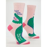 Blue Q Blue Q Quiet Time Socks W-Crew Socks