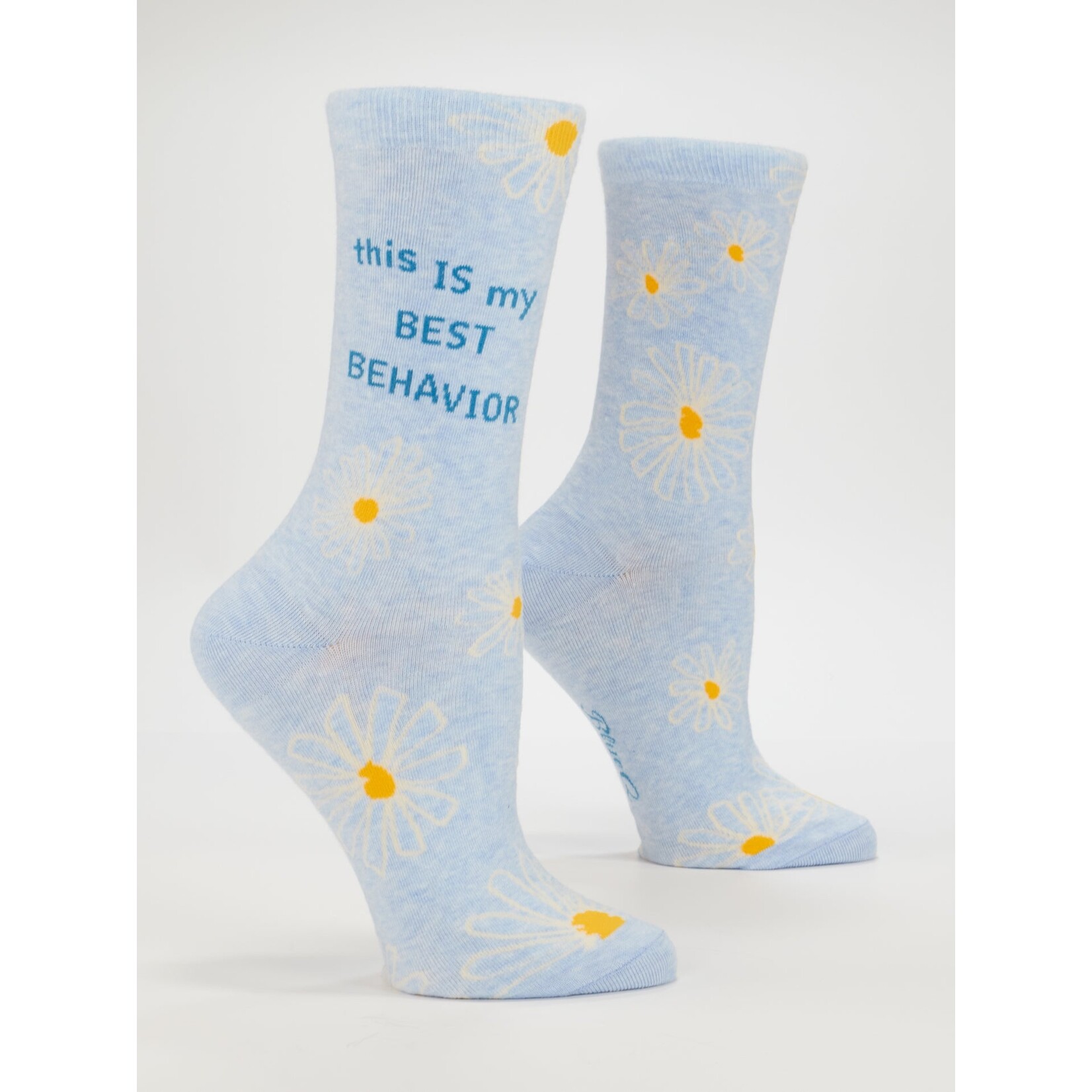 Blue Q Blue Q This Is My Best Behavior Crew Socks