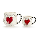 Demdaco Demdaco Double Heart Big Little Mug Set