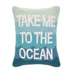 Peking Handicraft Take Me to the Ocean Hook Pillow 14" x 18"