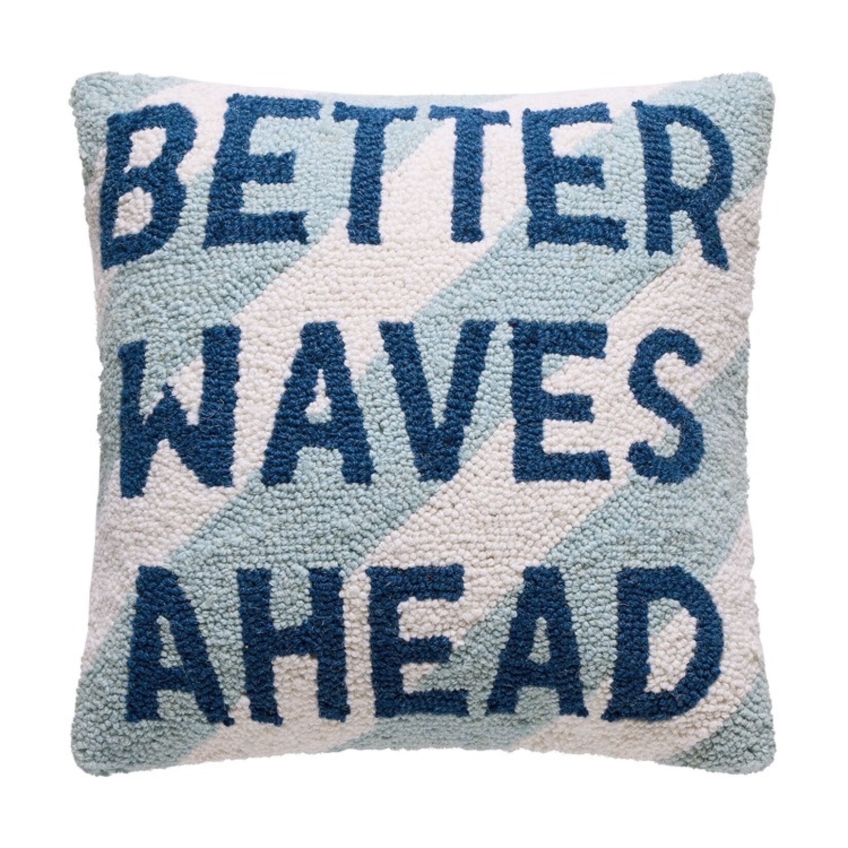 Peking Handicraft Better Waves Ahead Hook Pillow 16"