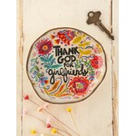 Natural Life Thank God For Girlfriends Artsy Ceramic Trinket Dish