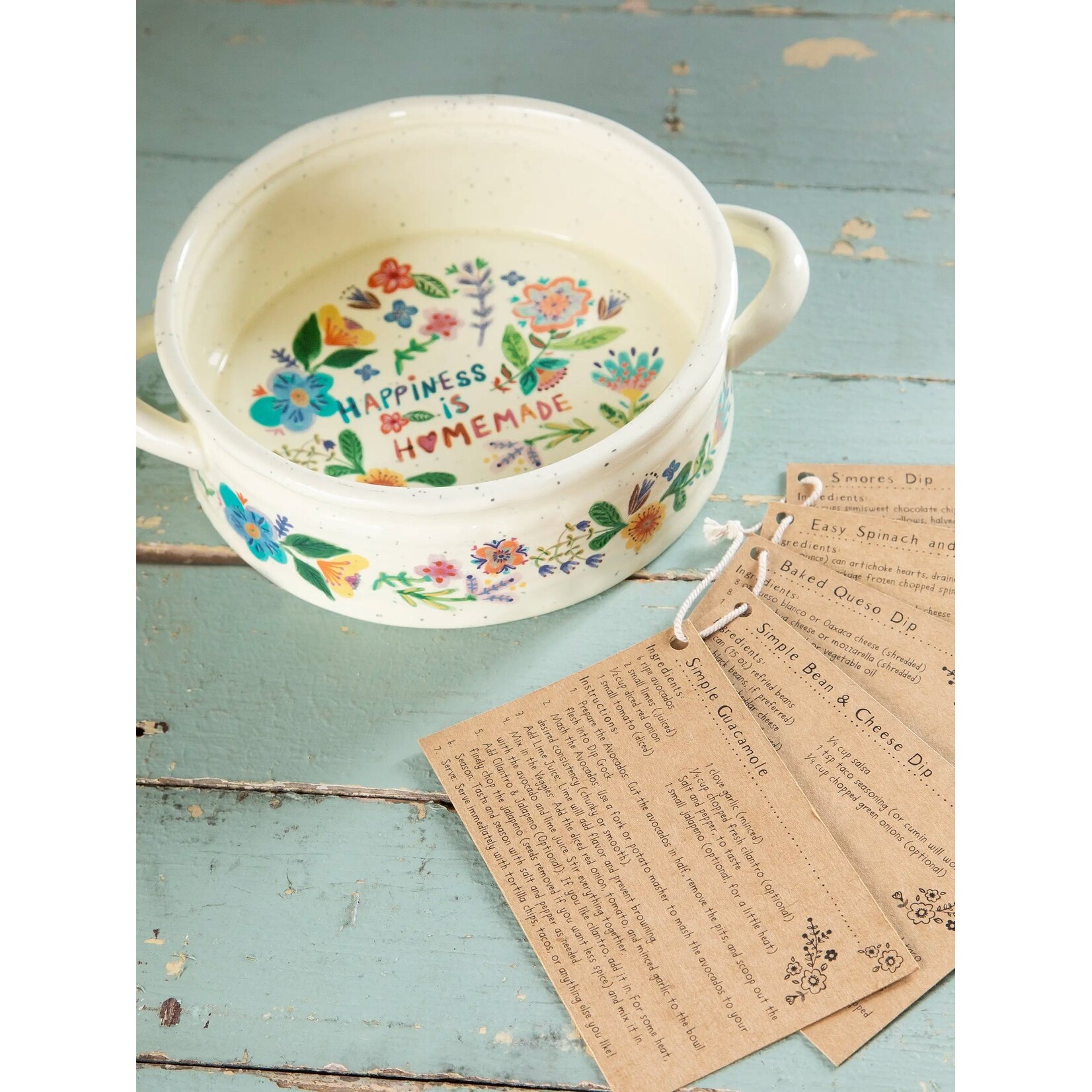 Natural Life Happiness Is Homemade Artisan Dip Crock