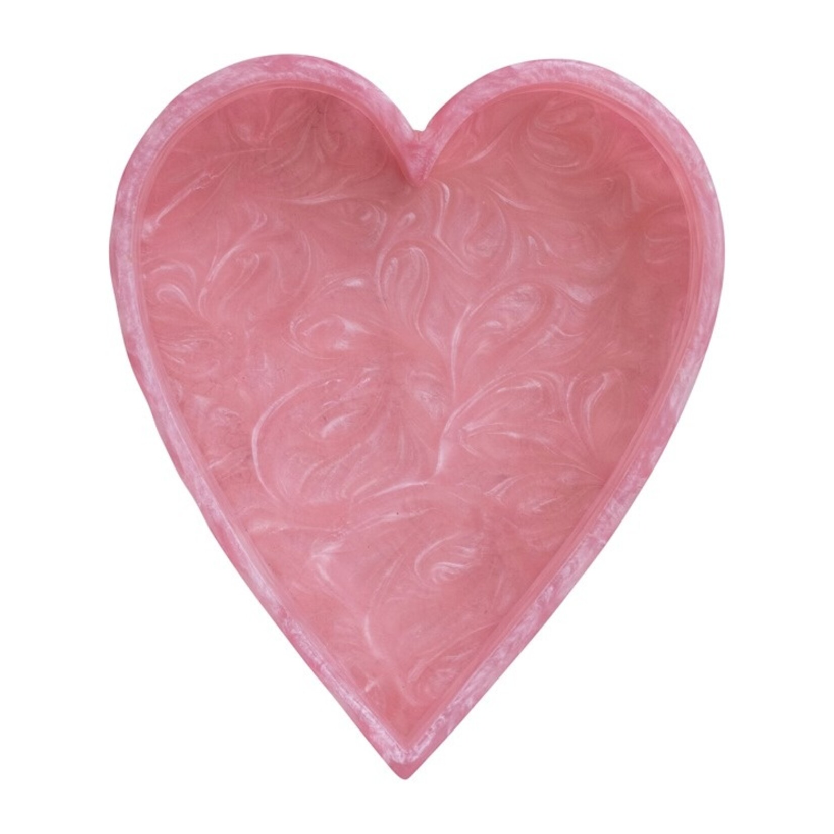 Hazel Mazel Marbled Heart Shaped Resin Tray
