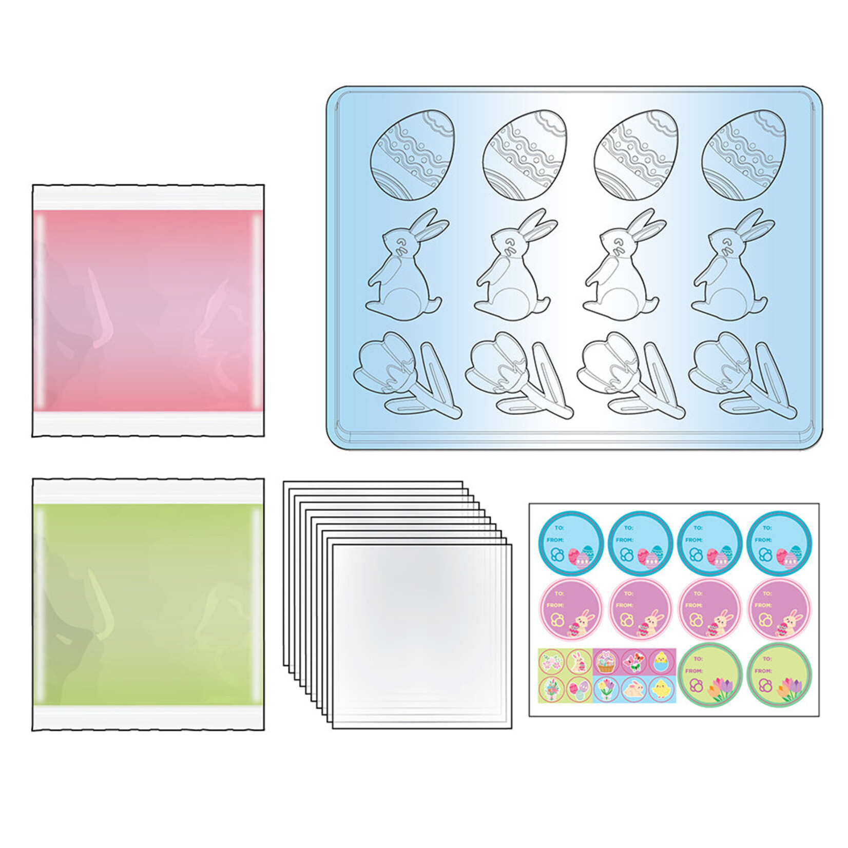 Thames & Kosmos Gummy Candy Kit - Bunnies, Eggs & Tulips