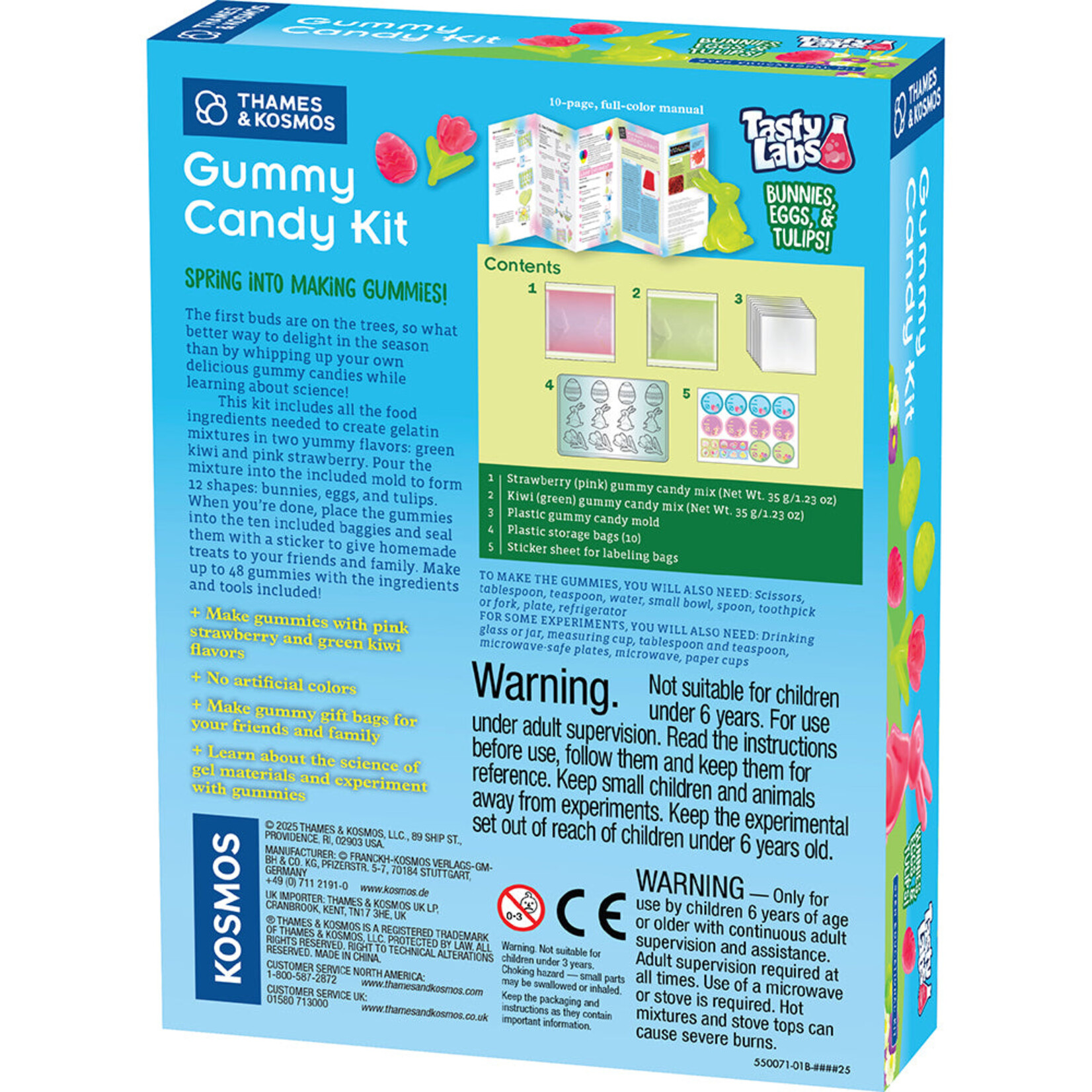 Thames & Kosmos Gummy Candy Kit - Bunnies, Eggs & Tulips