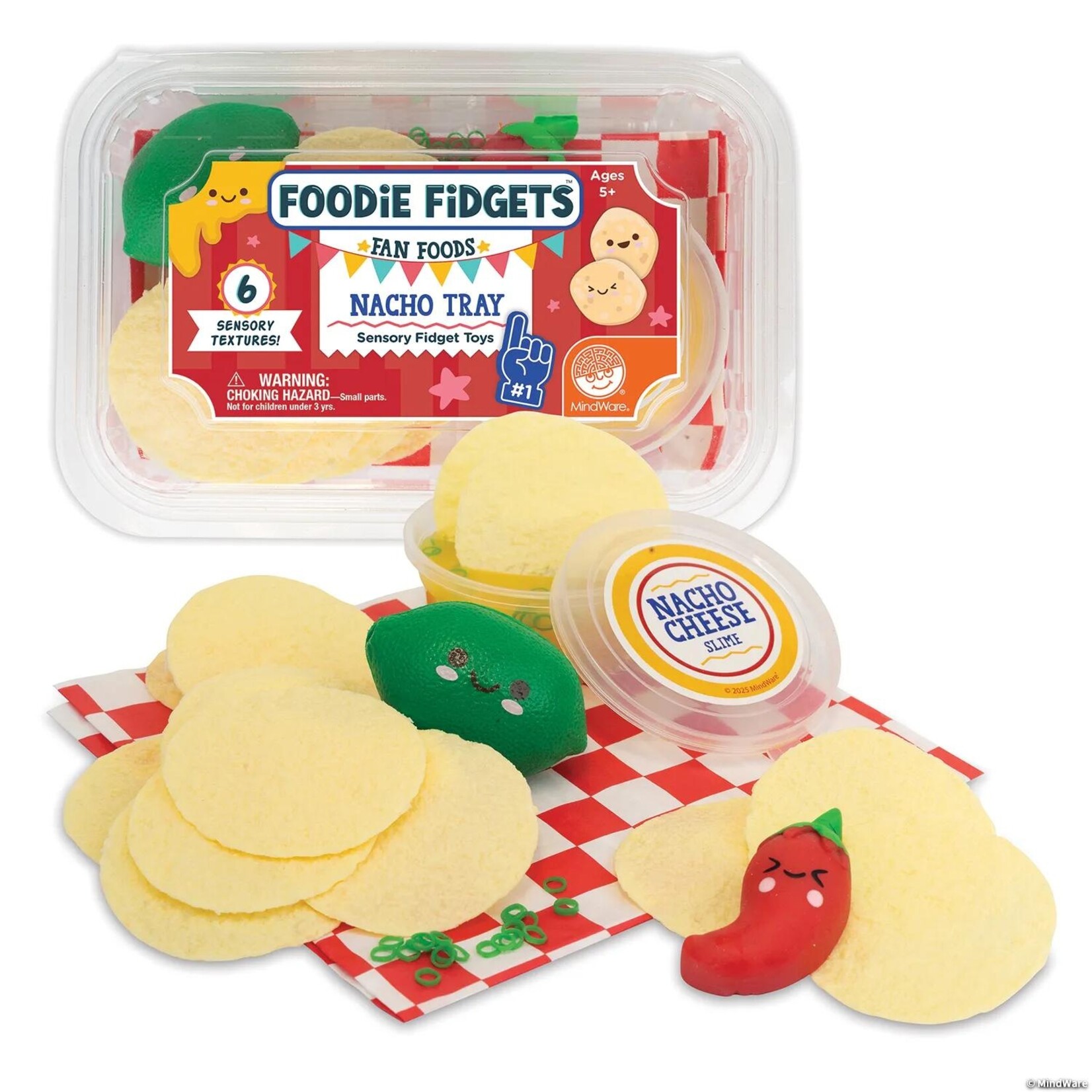 MW Wholesale Foodie Fidgets Fan Foods – Nacho Tray Sensory Play Set