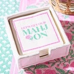 Two's Company Let's Mahj On 3-Ply Cocktail Napkin