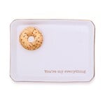 Two's Company Bagel Icon Trinket Tray - "You're my everything"
