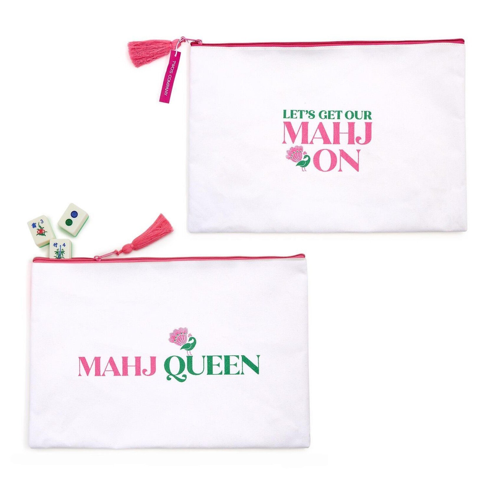 Two's Company Mahjong Storage and Accessory Multipurpose Pouch