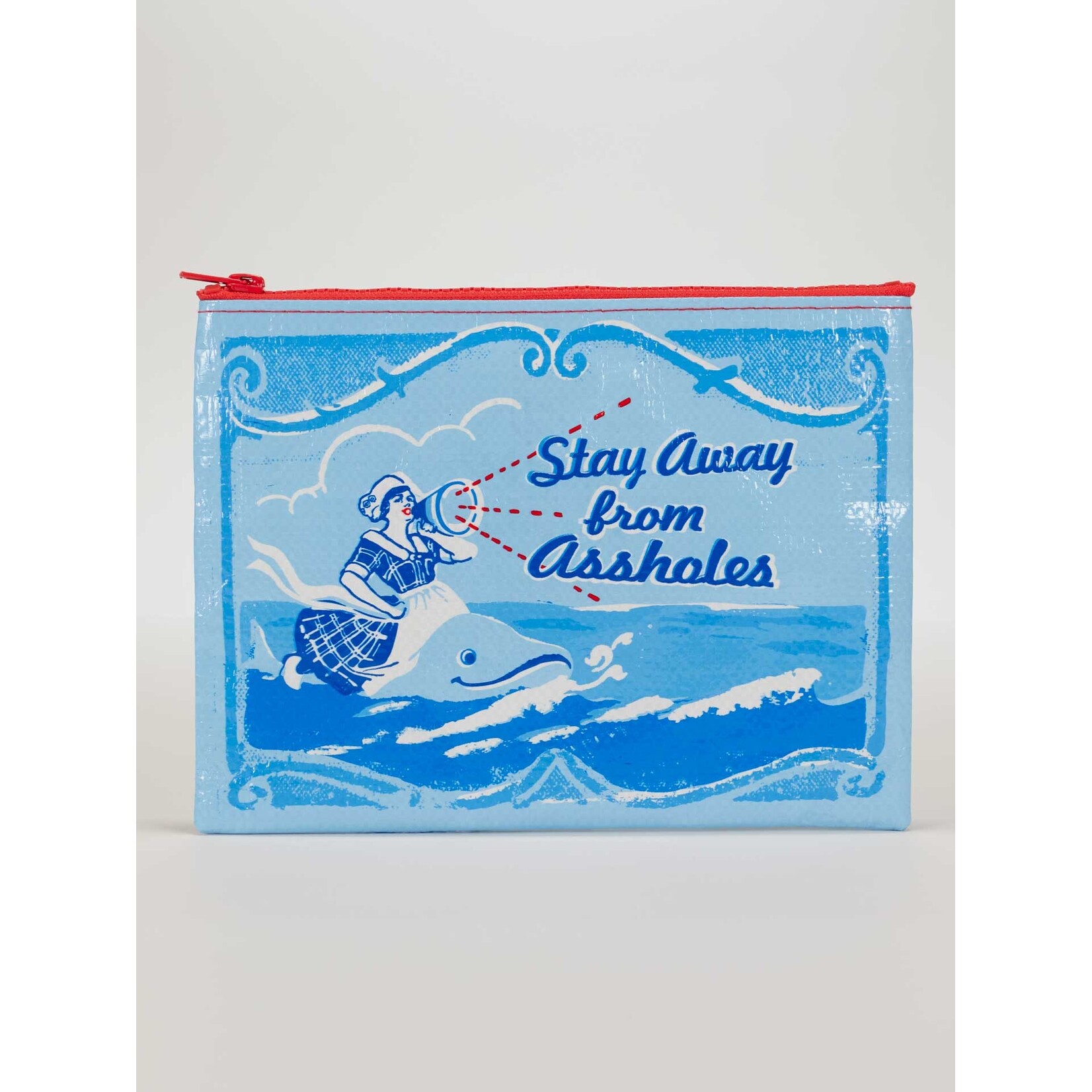 Blue Q Blue Q Stay Away From Assholes Zipper Pouch
