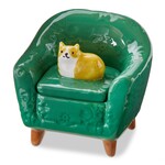 tag Orange Cat Chair Lidded Trinket Box