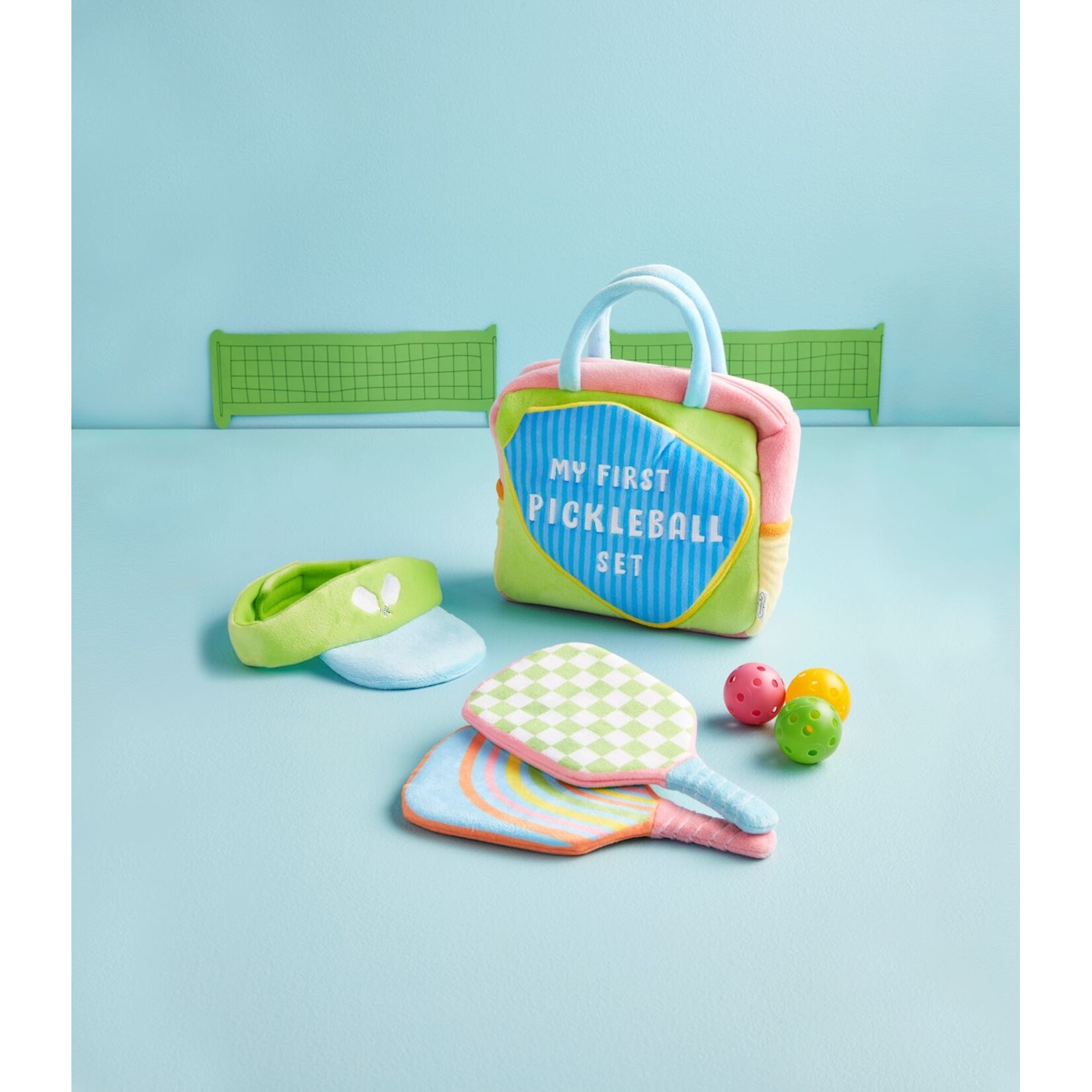 Mud Pie My First Plush Pickleball Set