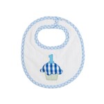 Mud Pie Blue Musical Birthday Bib